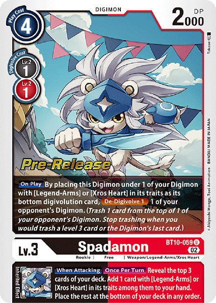 Spadamon [BT10-059] [Xros Encounter Pre-Release Cards] | Total Play