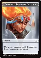 Chandra, Chill of Compliance // Chandra, Torch of Defiance Double-Sided Token [Reality Fracture Tokens] | Total Play