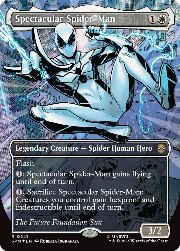 Spectacular Spider-Man (0241) (Borderless) (Textured Foil) [Marvel's Spider-Man] | Total Play