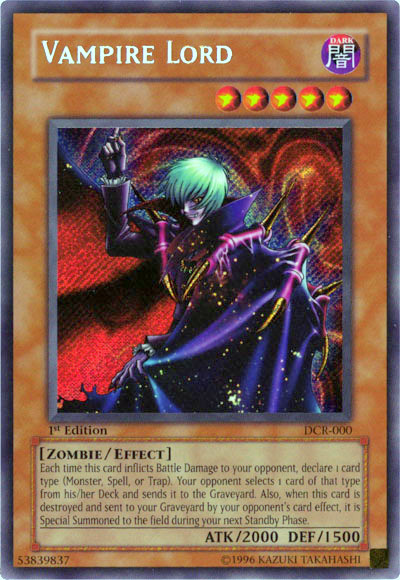 Vampire Lord [DCR-000] Secret Rare | Total Play