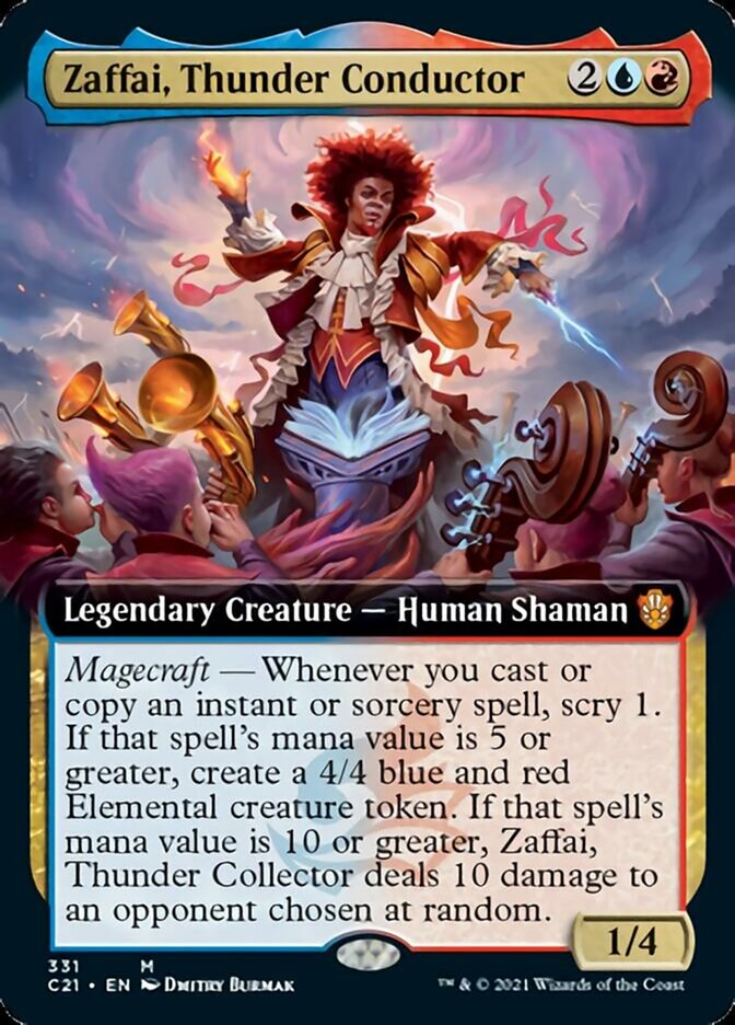 Zaffai, Thunder Conductor (Extended Art) [Commander 2021] | Total Play
