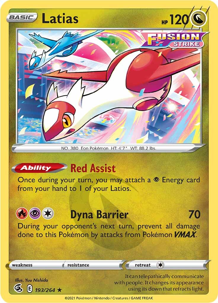 Latias (193/264) [Sword & Shield: Fusion Strike] | Total Play