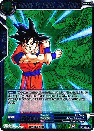 Ready to Fight Son Goku (Event Pack 2 - 2018) (TB1-027) [Promotion Cards] | Total Play