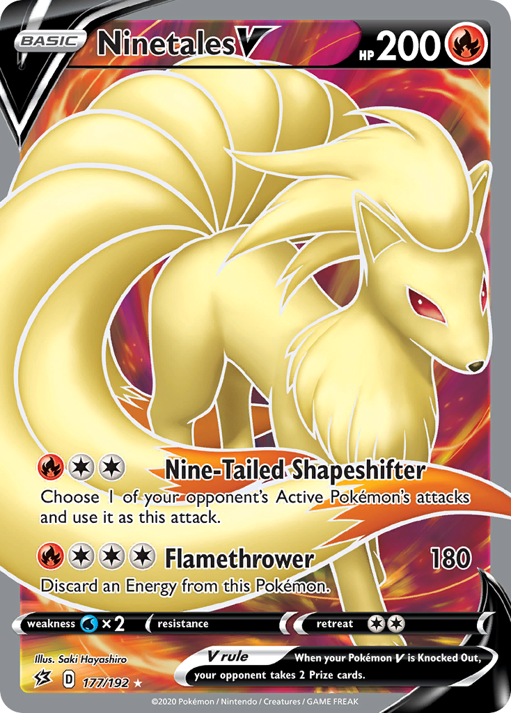 Ninetales V (177/192) [Sword & Shield: Rebel Clash] | Total Play