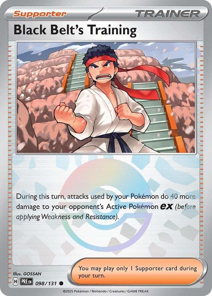 Black Belt's Training (098/131) (Poke Ball Pattern) [Scarlet & Violet: Prismatic Evolutions] | Total Play