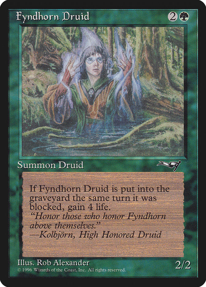 Fyndhorn Druid (Blue Flames) [Alliances] | Total Play
