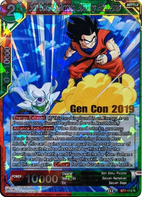 Son Goku & Piccolo, Budding Friendship (Gen Con 2019) (BT7-112_PR) [Promotion Cards] | Total Play