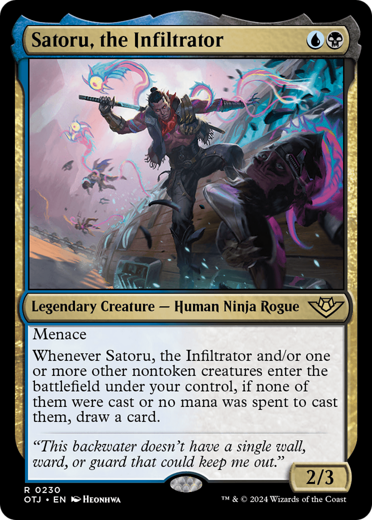Satoru, the Infiltrator [Outlaws of Thunder Junction] | Total Play
