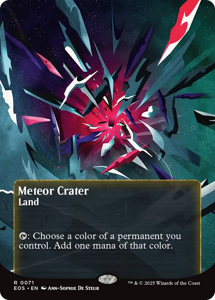 Meteor Crater (0071) (Borderless) [Edge of Eternities: Stellar Sights] | Total Play