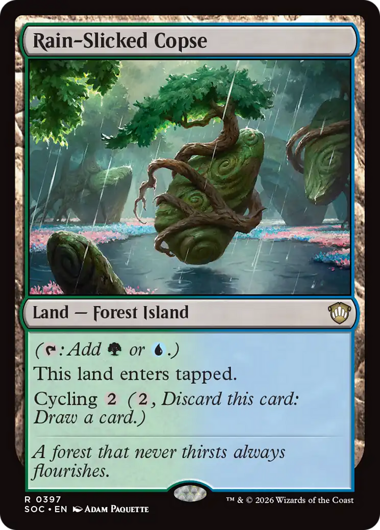 Rain-Slicked Copse [Secrets of Strixhaven Commander] | Total Play