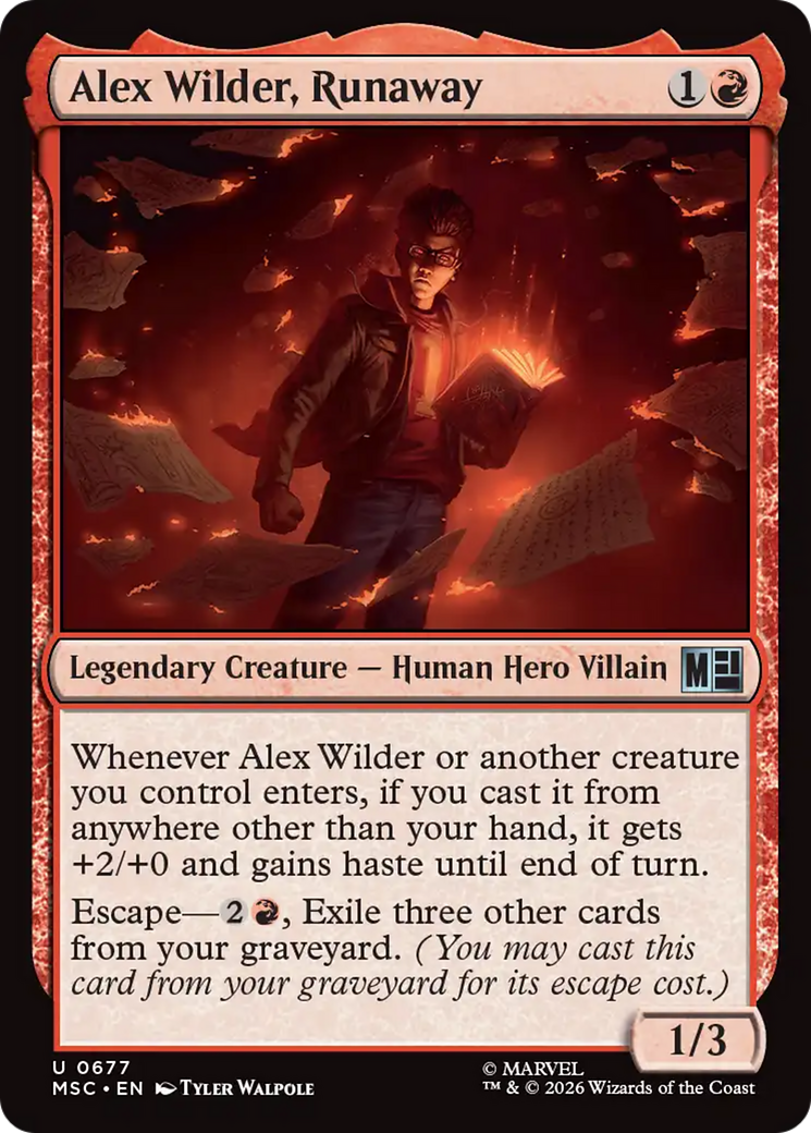 Alex Wilder, Runaway [Marvel Super Heroes Commander] | Total Play