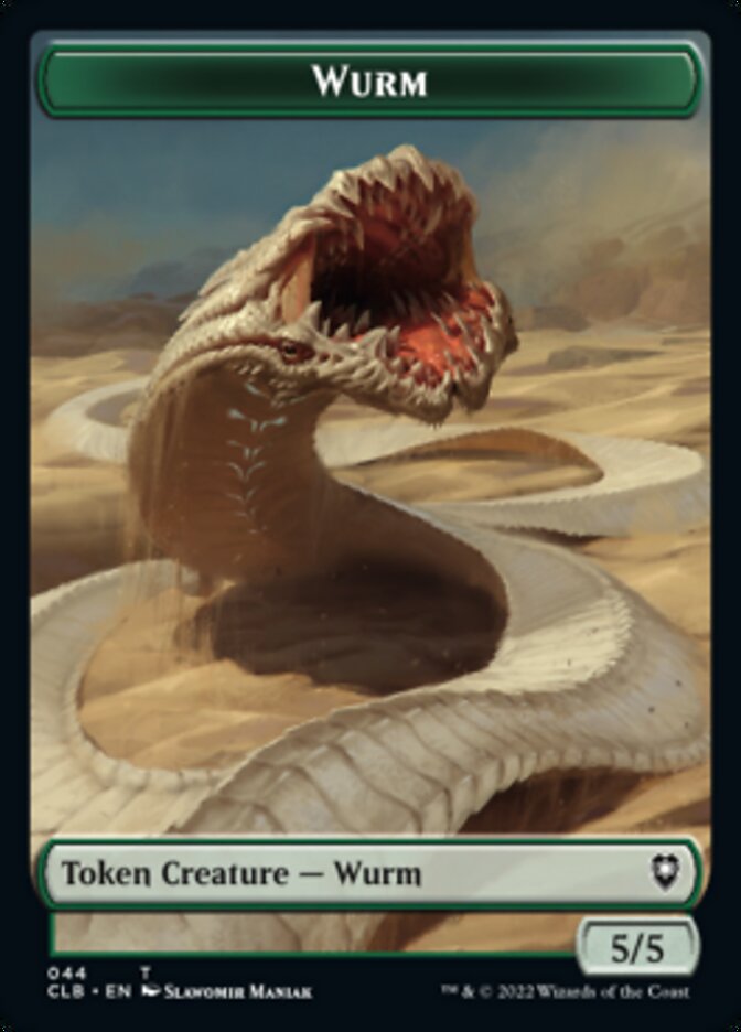 Phyrexian Beast // Wurm Double-Sided Token [Commander Legends: Battle for Baldur's Gate Tokens] | Total Play