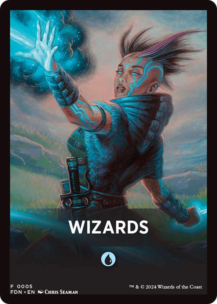 Wizards Theme Card [Foundations Tokens] | Total Play