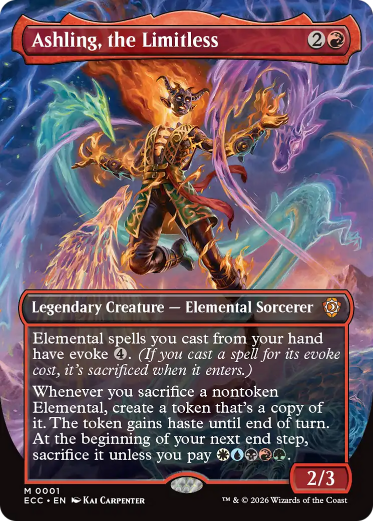 Ashling, the Limitless (Borderless) [Lorwyn Eclipsed Commander] | Total Play