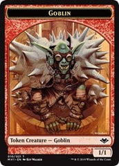Goblin (010) // Serra the Benevolent Emblem (020) Double-Sided Token [Modern Horizons Tokens] | Total Play