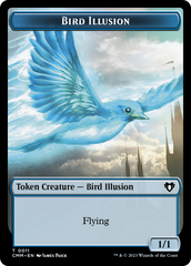 Spirit (0039) // Bird Illusion Double-Sided Token [Commander Masters Tokens] | Total Play