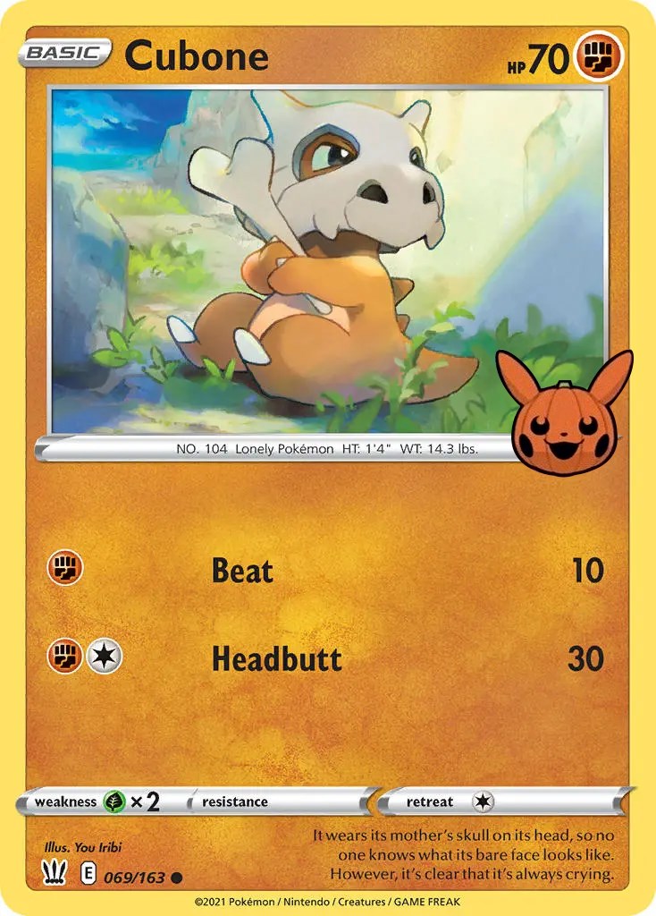 Cubone (069/163) [Trick or Trade] | Total Play