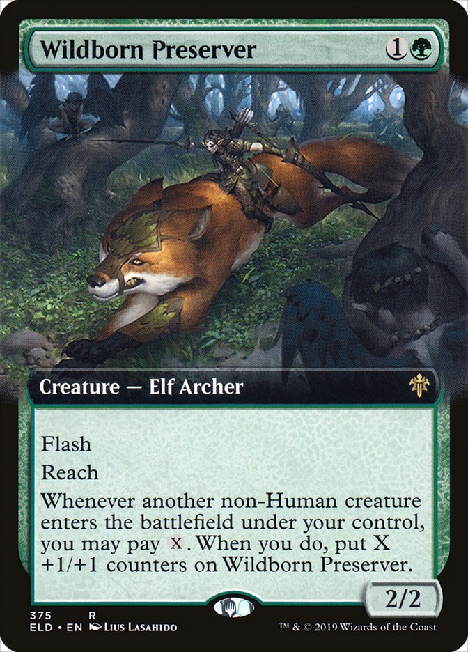 Wildborn Preserver (Extended Art) [Throne of Eldraine] | Total Play