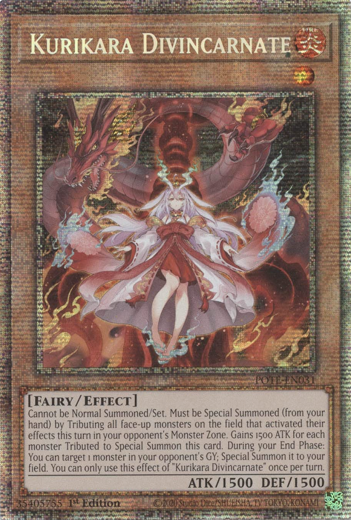 Kurikara Divincarnate [POTE-EN031] Starlight Rare | Total Play