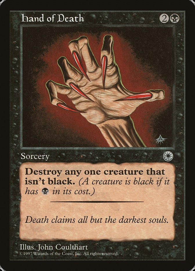 Hand of Death (With Creature Color Explanation) [Portal] | Total Play