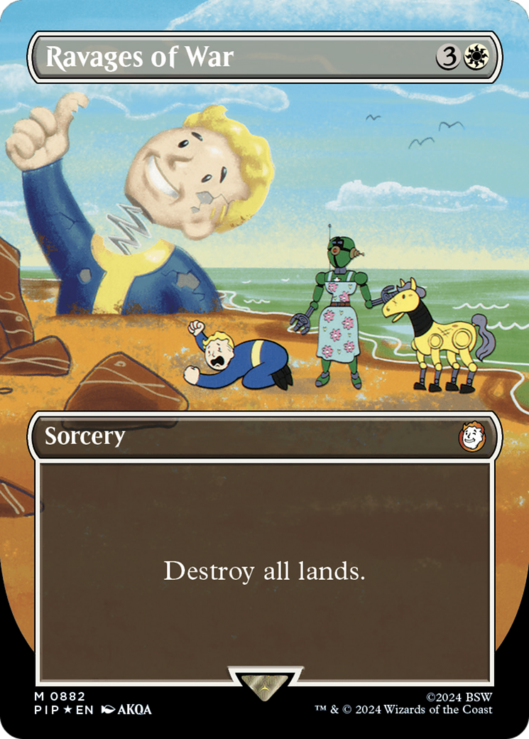 Ravages of War (Borderless) (Surge Foil) [Fallout] | Total Play
