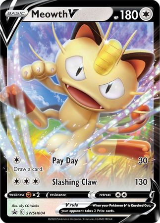 Meowth V (SWSH004) [Sword & Shield: Black Star Promos] | Total Play