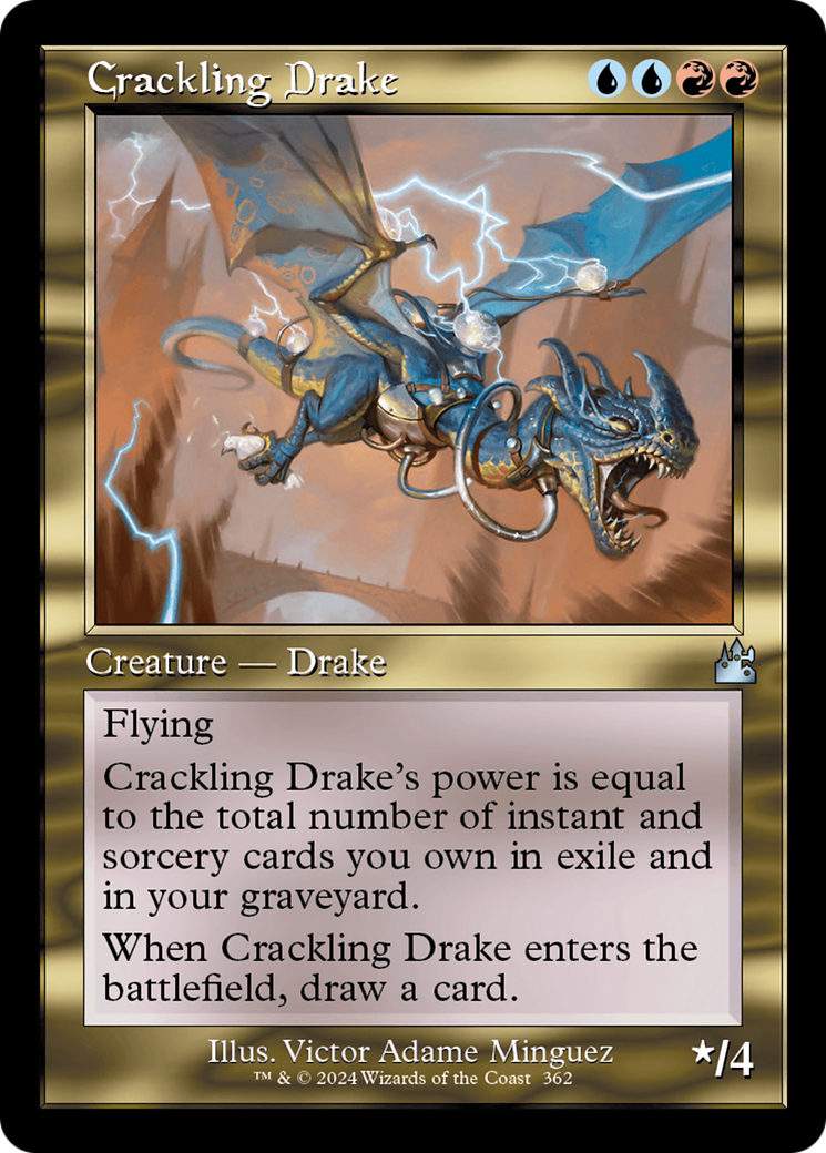 Crackling Drake (Retro Frame) [Ravnica Remastered] | Total Play