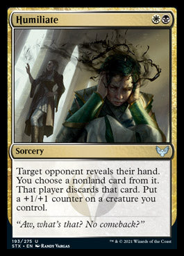 Humiliate [Strixhaven: School of Mages] | Total Play