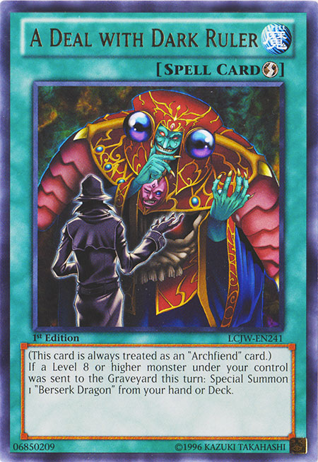A Deal with Dark Ruler [LCJW-EN241] Rare | Total Play