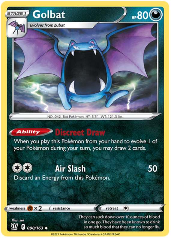 Golbat (090/163) [Sword & Shield: Battle Styles] | Total Play