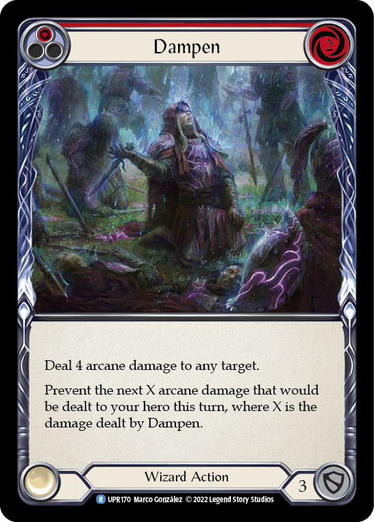 Dampen (Red) [UPR170] (Uprising)  Rainbow Foil | Total Play