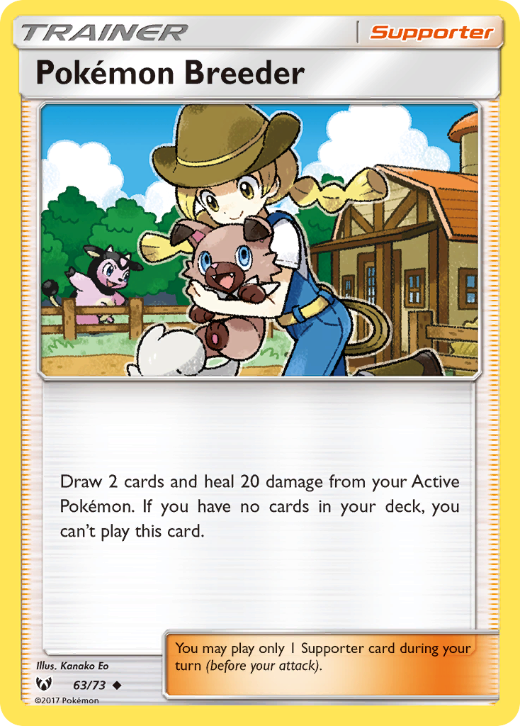 Pokemon Breeder (63/73) [Sun & Moon: Shining Legends] | Total Play