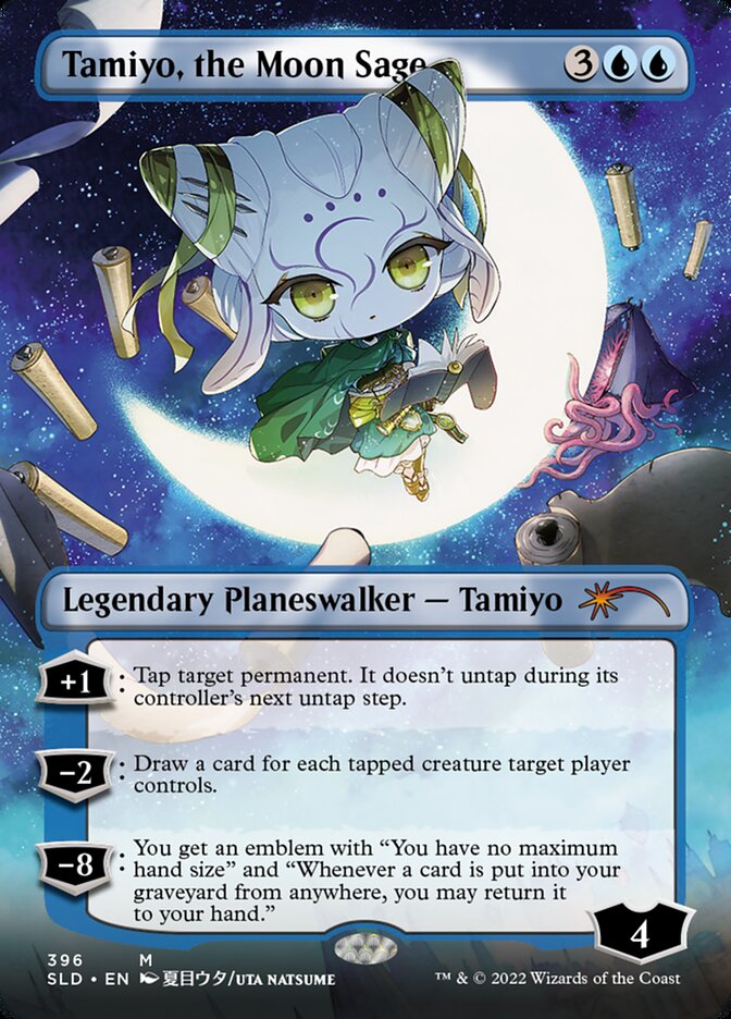 Tamiyo, the Moon Sage (Borderless) [Secret Lair Drop Series] | Total Play