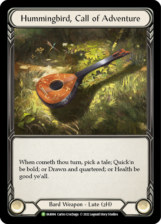 Hummingbird, Call of Adventure [FAB094] (Promo)  Cold Foil | Total Play