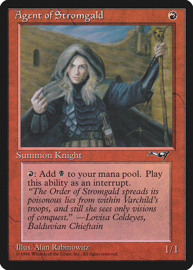 Agent of Stromgald (Holding Staff) [Alliances] | Total Play