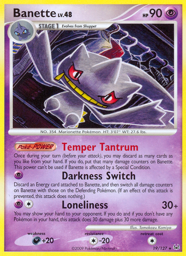 Banette (19/127) [Platinum: Base Set] | Total Play