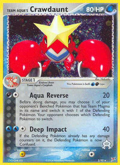 Team Aqua's Crawdaunt (2/95) [EX: Team Magma vs Team Aqua] | Total Play