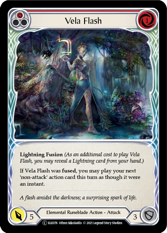 Vela Flash (Red) [U-ELE076] (Tales of Aria Unlimited)  Unlimited Normal | Total Play