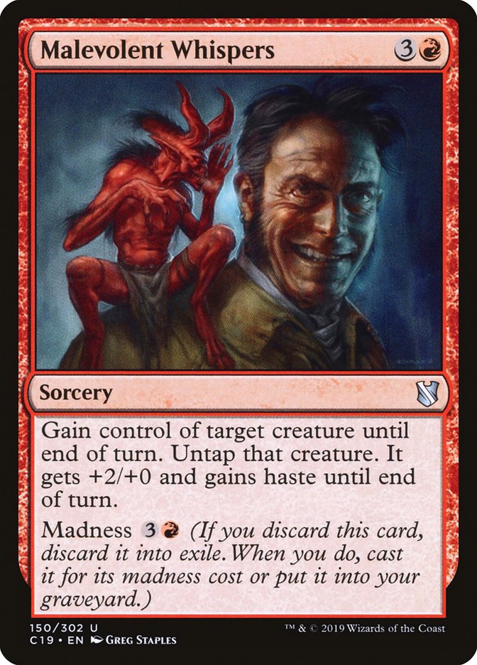 Malevolent Whispers [Commander 2019] | Total Play