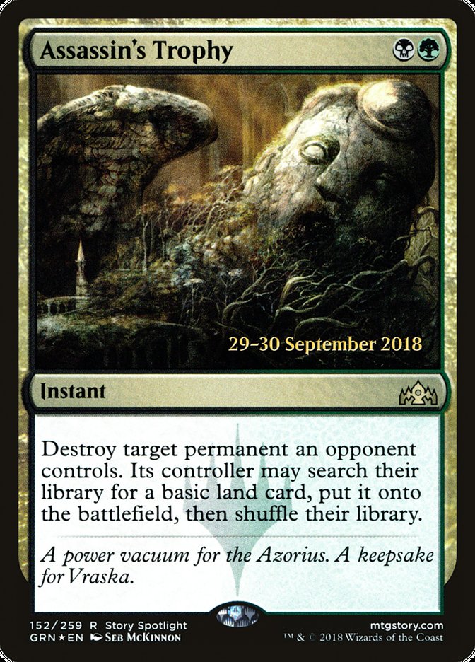 Assassin's Trophy [Guilds of Ravnica Prerelease Promos] | Total Play