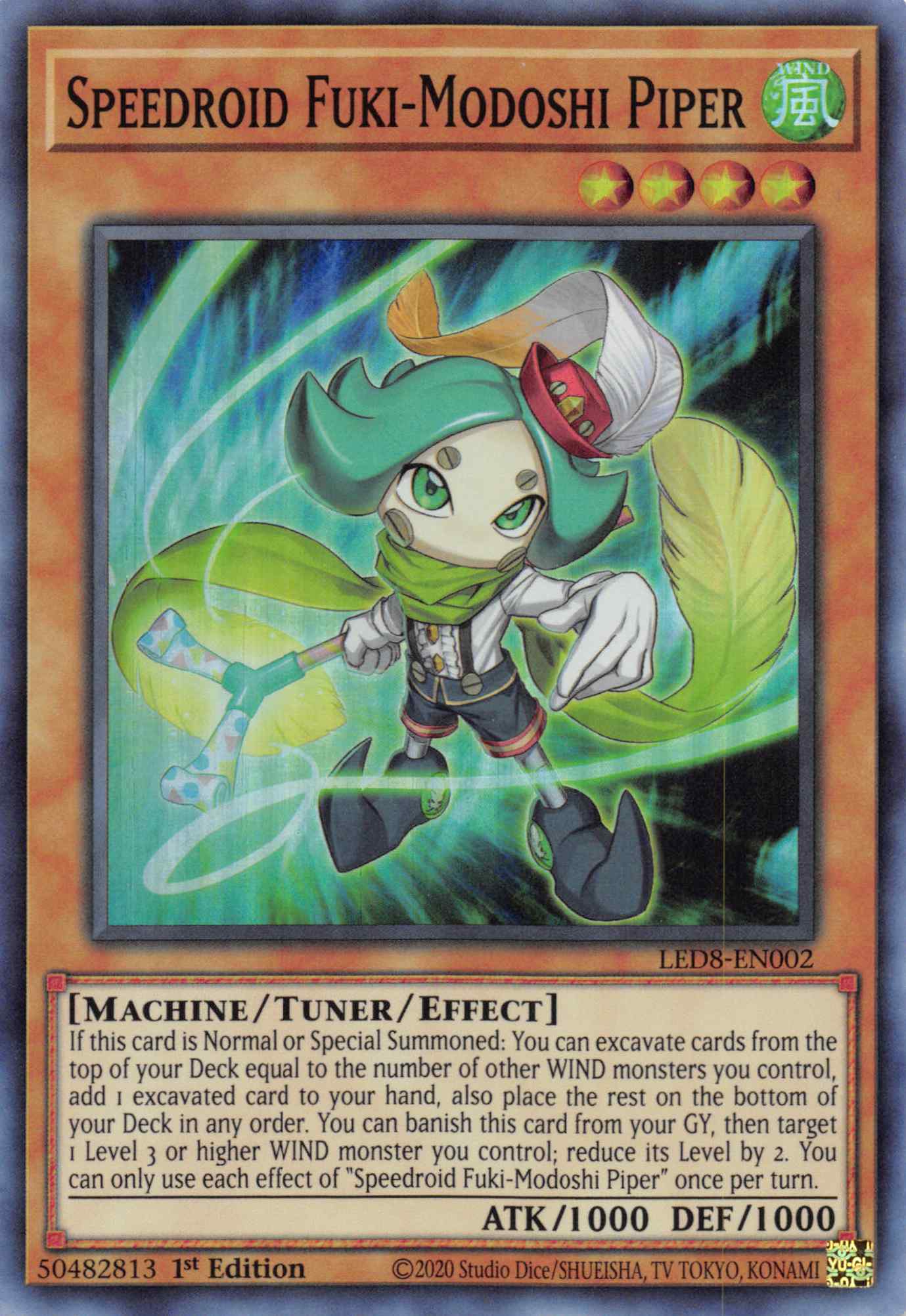 Speedroid Fuki-Modoshi Piper [LED8-EN002] Super Rare | Total Play