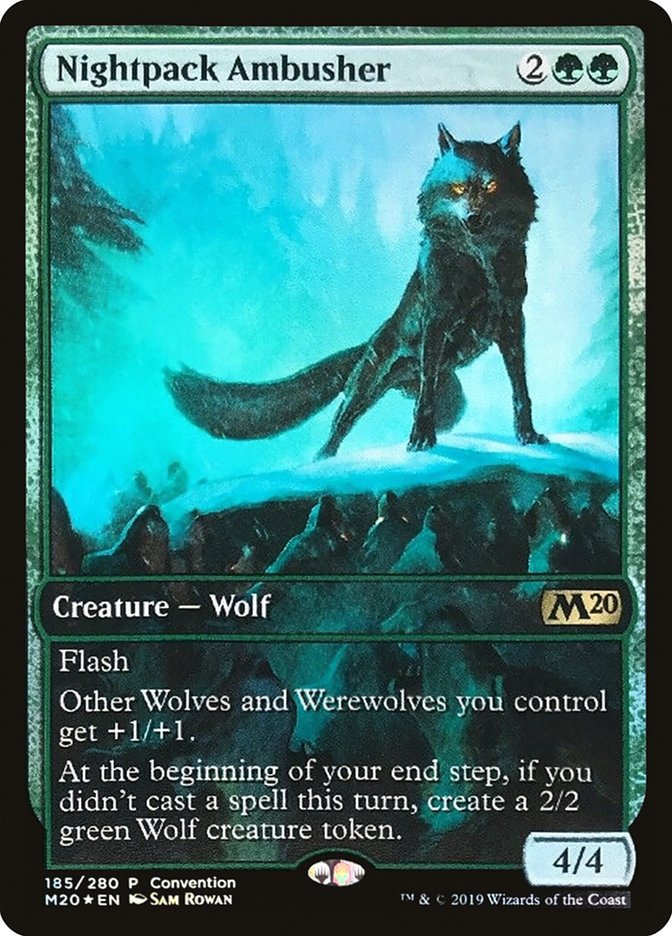 Nightpack Ambusher (Convention) (Full Art) [Core Set 2020 Promos] | Total Play