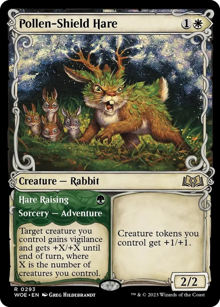 Pollen-Shield Hare // Hare Raising (Showcase) [Wilds of Eldraine] | Total Play