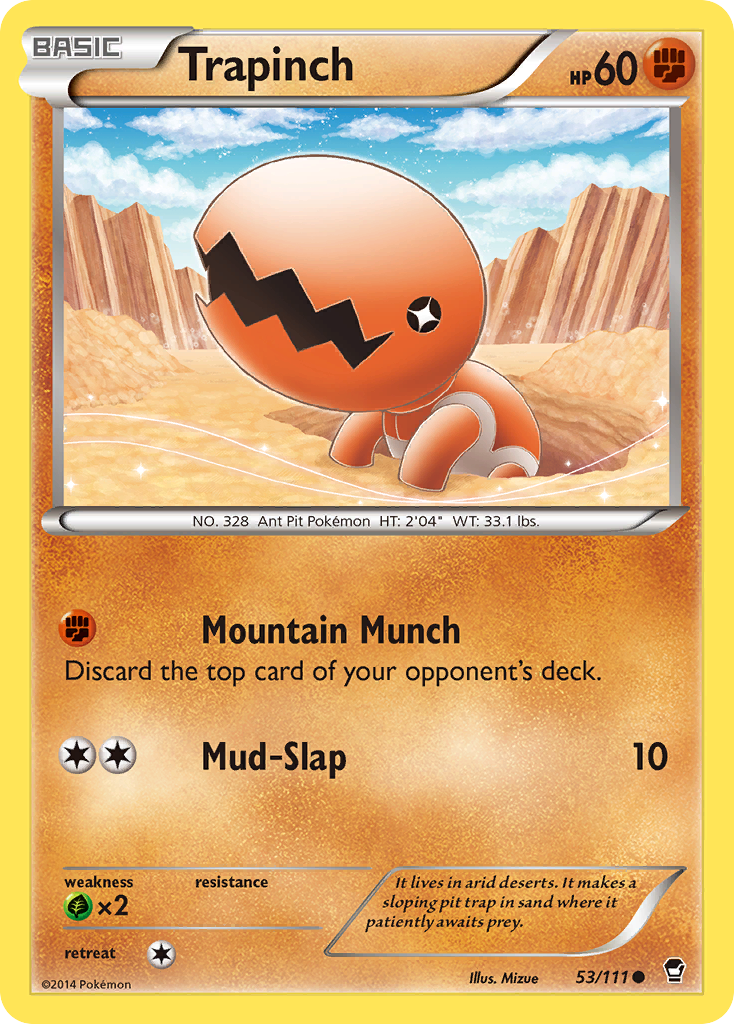 Trapinch (53/111) [XY: Furious Fists] | Total Play