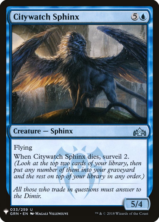Citywatch Sphinx [Mystery Booster] | Total Play