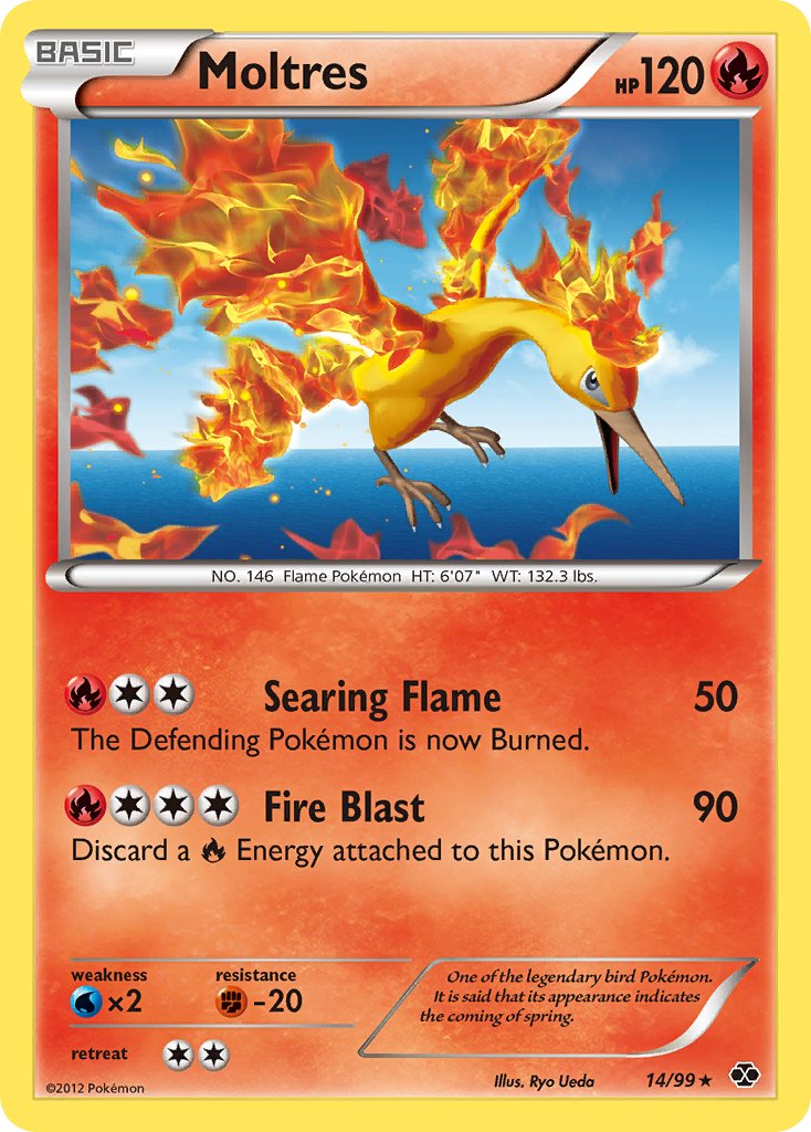 Moltres (14/99) (Blister Exclusive) [Black & White: Next Destinies] | Total Play
