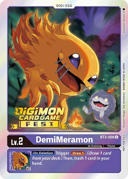 DemiMeramon [BT3-006] (Digimon Card Game Fest 2022) [Release Special Booster Promos] | Total Play