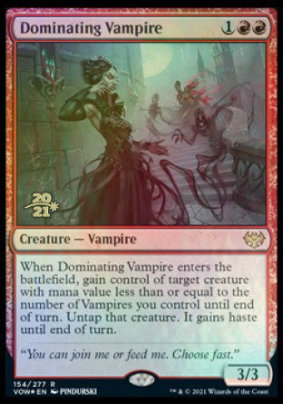 Dominating Vampire [Innistrad: Crimson Vow Prerelease Promos] | Total Play