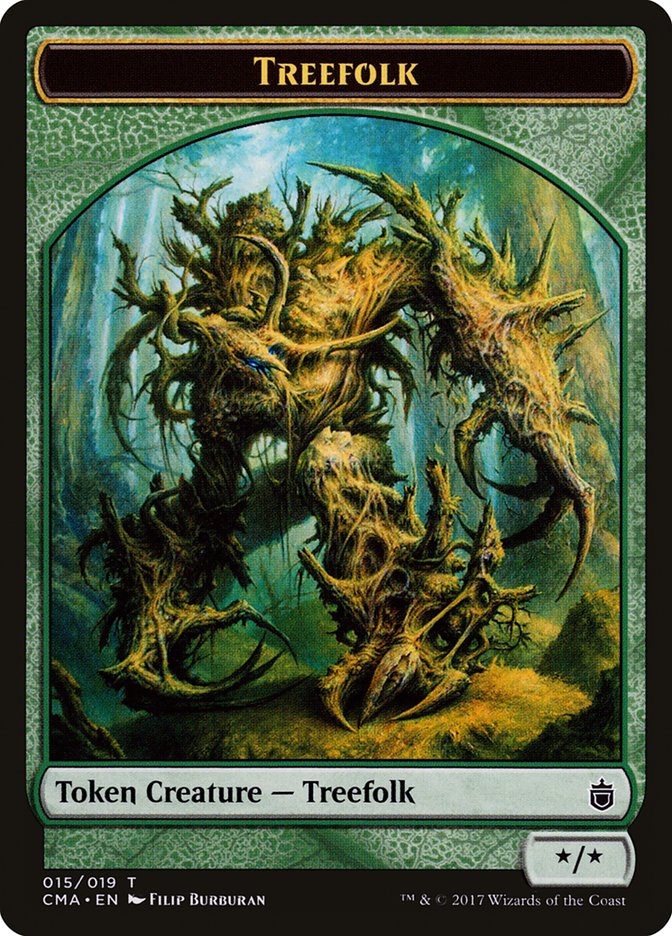 Treefolk Token [Commander Anthology Tokens] | Total Play