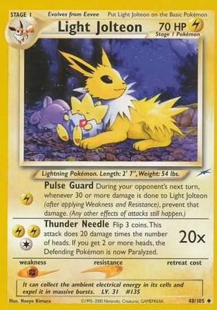 Light Jolteon (48/105) [Neo Destiny Unlimited] | Total Play